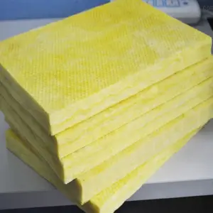 Yellow Faced Fiberglass Sound Insulation Fire Proof Glass Wool Batt