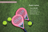Raquette de padel en fibre de carbone + mousse EVA de conception personnalisée OEM pagaie de tennis raquette de sport de plein air professionnelle directement en Chine