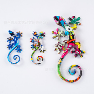 Imanes para nevera con diseño de Gecko y grafiti, pegatinas magnéticas coloridas de animales para decoración del hogar, recuerdos de viaje - Product Image 1