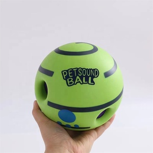 Canrux interaktif köpek oyuncak köpek haddeleme topu gıcırtılı Giggle ses Pet çiğnemek oyun oyuncaklar Wobble ses köpek oyuncak - Product Image 5