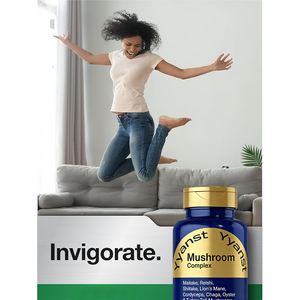 Cápsulas de Complejo de Hongos Vegetarianos Maitake, Reishi, Shiitake y Melena de León, de Marca Privada y Empaque Personalizado, para Uso Adulto - Inmunidad - Product Image 3