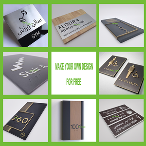 YIYAO Customized Design Office Company Business <strong>Name</strong> <strong>Front</strong> <strong>Door</strong> Signs <strong>Plate</strong> - Product Image 6