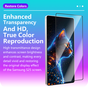 OEM ODM HD <span class=keywords><strong>Anti</strong></span>-poussière <span class=keywords><strong>Anti</strong></span>-<span class=keywords><strong>reflet</strong></span> Couverture Complète pour Samsung S22 3d Protecteurs d'Écran pour Samsung S25 S24 + ultra Plus - Product Image 2