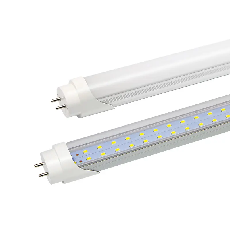 T8 led tube 4000k 5000k 6000k daylight v shape led cooler light 8ft led tube light with double line LED