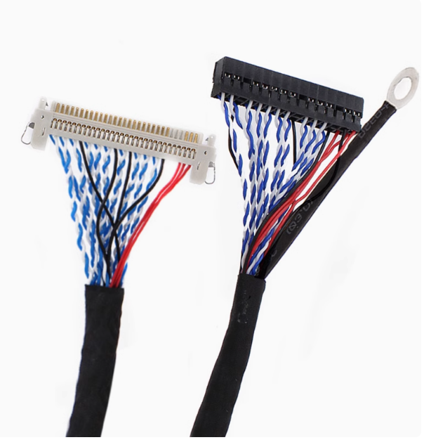 LVDS Cable Customizable Length UL1571 30AWG Medical Grade PVC Insulation Copper Jacket Rated Temp 105C Dielectric Strength