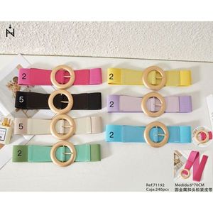 Cintura Elastica con Fibbia Metallica Rotonda da 6 Cm, 70 Cm, Moda Femminile - Product Image 1