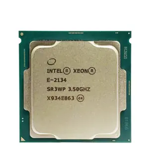 CPU 인텔 제온 E-2134 프로세서 (8M 캐시, 최대 4.50 GHz) FC-LGA14C CM8068403654319 BX80684E2134 SR3WP CPU E-2134