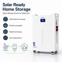 Batterie de stockage intelligente Solard 51.2V 100Ah, 8000 cycles, empilable, LiFePO4 hybride CAN, pour appareils électroménagers, garantie 10 ans, 5kWh