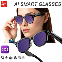 Gafas Inteligentes Inalámbricas con Bluetooth, Cámara HD de 8MP, Traductor Multi-idioma en Tiempo Real, Gafas de Grabación de Video de 39G