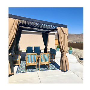 Commercio all'ingrosso ombrellone mobile con feritoia da giardino esterno grande gazebo <span class=keywords><strong>in</strong></span> <span class=keywords><strong>ferro</strong></span> <span class=keywords><strong>battuto</strong></span> da esterno - Product Image 3