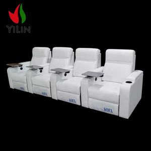 YILIN R960 VIP Fauteuil inclinable moderne en cuir noir multifonctionnel pour cinéma à domicile, canapé inclinable électrique pour salle de sport et école - Product Image 6