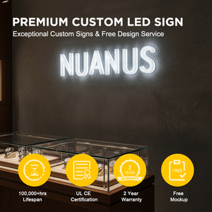 ป้ายไฟอะคริลิคแบบกำหนดเองพร้อมไฟ LED สำหรับติดตั้งภายนอกอาคาร กันน้ำ เหมาะสำหรับร้านค้า บาร์ โรงแรม ร้านอาหาร ร้านเสริมสวย ป้ายโลโก้ - Product Image 5