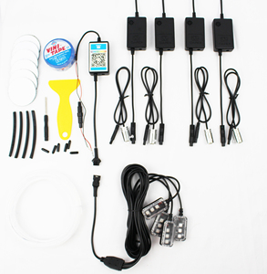 Đèn Nội Thất Xe Hơi Chủ Động Âm Thanh Mới Về 2019 5 Chiếc Đèn Sợi Quang Gắn Bảng Điều Khiển Trang Trí 6M Tạo Kiểu Cho Xe Hơi - Product Image 4