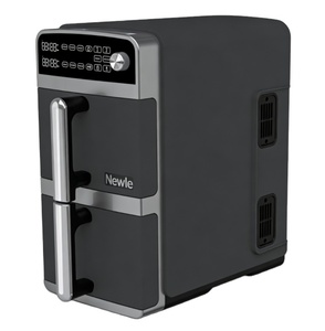 Friteuse à air double compartiment 10L (5L+5L) avec contrôle numérique tactile, température 40-200°C, 2400W, sans huile, fonction mémoire de coupure automatique, certifiée GS CE - Product Image 1