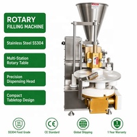Machine de formage semi-automatique de comptoir en acier inoxydable 304 CE pour dim sum et siomai, idéale pour supermarchés