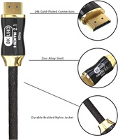 Câble plaqué or de haute qualité Support HDMI 2.1 8K câble 4K120Hz 3D câble flexible Ultra haute vitesse pour Hdtv PS5 Xbox