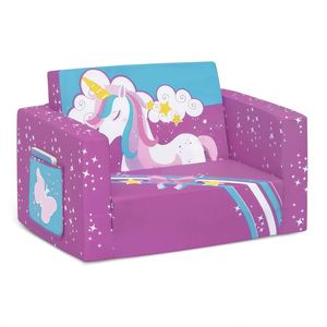 Canapé et fauteuil pour enfants 2 en 1, résistant aux taches, thème licorne, fabrication en mousse, OEM - Product Image 4