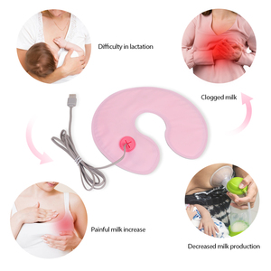 Almohadillas Eléctricas para los Senos con Alimentación USB, Almohadillas de Compresión Cálidas Reutilizables y Suaves para <span class=keywords><strong>Lactancia</strong></span> y Alivio de los Senos - Product Image 5