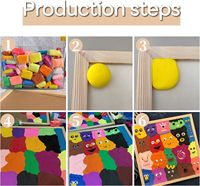 Argile à modeler ultra légère à séchage à l'air - Kit de peinture à l'argile DIY en gros avec matériau moussant modelable pour l'artisanat créatif