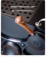 Machine à expresso professionnelle avec tête de brassage saturée et pré-infusion par valve à aiguille, chaudières doubles 3,5L+1,5L, pompe rotative