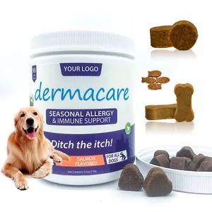 Integratore personalizzato per cani da compagnia microelemento colostro curcumina antiossidanti prurito supporto immunitario per la pelle Private Label vitamine per cani - Product Image 1