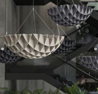 Panneaux de plafond insonorisants en polyester, déflecteurs de plafond colorés, panneaux acoustiques, nuages acoustiques absorbants le son pour animaux de compagnie