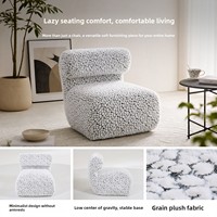 Fauteuil canapé une place de style italien, luxe léger, pour petit appartement, salon, loisirs, canapé paresseux en tissu tendance, idéal pour la location