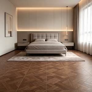 <span class=keywords><strong>Carrelage</strong></span> en porcelaine effet <span class=keywords><strong>parquet</strong></span> bois gaufré Blaze Build 600x600 9mm Mat Motif floral géométrique pour sol <span class=keywords><strong>et</strong></span> mur avec garantie de 5 ans - Product Image 4