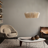 Lustre suspendu LED blanc chaud de style Wabi-sabi en forme de fleur post-moderne pour la décoration intérieure de restaurants, d'hôtels et de maisons