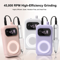 Prix Usine NX-DM01 Kit Lime à Ongles Électrique Professionnel Rechargeable Puissant 45000RPM pour Salon de Beauté OEM Usine