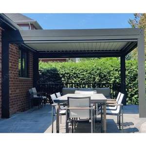 Tuin 2026 Pergola Bioclimatique Aluminium 6X3 Waterdicht Paneel Buitenshuis Elektrische Bioklimatische Aluminium Pergola - Product Image 4