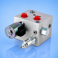 Collecteur de soupapes hydrauliques sur mesure en aluminium 6061-T6 usiné CNC, bloc de commande moteur avec ensemble de électrovannes