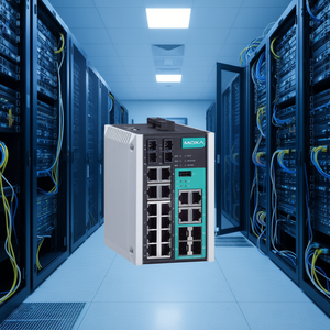 Commutateur Ethernet industriel géré Gigabit Moxa EDS-518E-SS-SC-4GTXSFP-T 8 ports IEEE 802.3 24V - Product Image 3