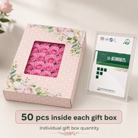 Handgemaakte glitter kunstmatige roos 7cm met plastic steel voor bruiloft, feest, Moederdag decoratie