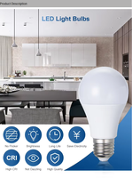 Ampoule LED SKD Export A-bulb 5W 7W 9W 12W 15W 18W 20W 30W E27 B22 CCT 8000K PF0.6 CRI 80 pour l'Afrique, emballage personnalisable, vente chaude