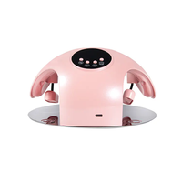 Lampe à ongles LED UV à double longueur d'onde rechargeable intelligente professionnelle avec batterie polymère minuterie LCD pour le durcissement du vernis à gel à la maison de Salon