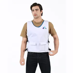 Black-V, x_l Cooling Vest Air Conditioned Cooling Fan Vest Sun Protection Vest for Constrution,Fishing,Sport that Manages Heat Stress 