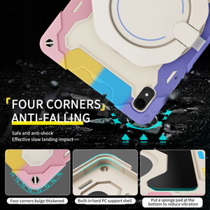 <span class=keywords><strong>3</strong></span> lớp chống sốc Silicone trường hợp máy tính bảng cho Huawei matepad SE 11 với 360 xoay chân đế - Product Image 2