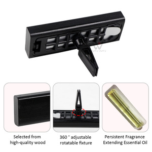 Penyegar Udara Mobil Lucky <span class=keywords><strong>Car</strong></span> Air Freshener Vent Clip untuk Ventilasi Udara Tersembunyi Dll. Aroma Kayu Walnut Amerika Utara Tahan Lama hingga 120 Hari - Product Image 3