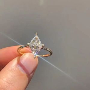 1+1CT Kite Lab Grown <b>Diamond</b> Engagement <b>Ring</b> 14K Gold Solitaire Luxury Fine Jewelry Elegant Bridal <b>Ring</b> for Women - Product Image 4