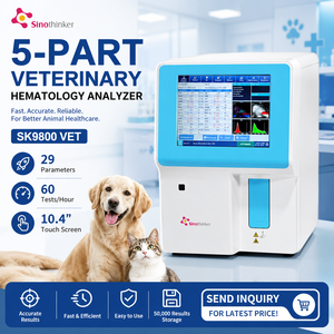 Analizzatore Ematologico Veterinario CBC a 5 Parti con Differenziale WBC, Design Compatto, Analizzatore di Sangue Animale per Cliniche di Cani e Gatti - Product Image 5