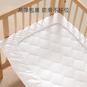 Newborn baby bed sheet cover, mattress cover, Class A pure cotton patchwork bed sheet, soft baby fitted sheet - Product Image 2