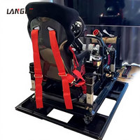 Plateforme de simulateur de course 2DOF en profilé aluminium avec cylindre électrique, ensemble de mouvement D-box, cockpit de simulateur, simulateur 2DOF abordable