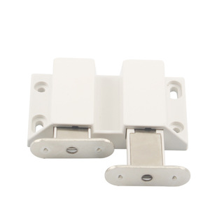 Loquet magnétique en plastique à pression pour porte de placard 993, fixation non amovible pour quincaillerie de placard et armoire - Product Image 3