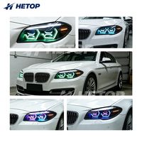 Phares HETOP F10 2011-2017 Série 5, mise à niveau personnalisée spéciale, style OSS, style RGB, DRL LED avant uniques, Plug and Play pour BMW