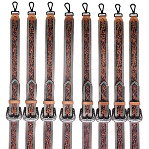 Ceinture unisexe vintage carrée en cuir de vachette véritable imperméable avec boucle en acier à anneau en D, largeur 3,8 cm, longueur 138 cm, BS - Product Image 3