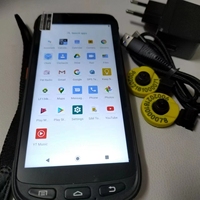 Lecteur-graveur de cartes à puce RFID LF Em4305 FDX-B 134,2 kHz avec scanner PDA sous Android 10 pour la gestion animale