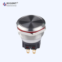 Interrupteur à bouton-poussoir métallique durable de 22 mm |   Contrôle stable pour les bornes de recharge, les ascenseurs et les équipements d'automatisation