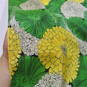 Tela <span class=keywords><strong>de</strong></span> algodón <span class=keywords><strong>de</strong></span> seda Floral con estampado suave lavable amarillo brillante pacífico para vestido <span class=keywords><strong>de</strong></span> verano transpirable para <span class=keywords><strong>mujer</strong></span> joven - Product Image 5