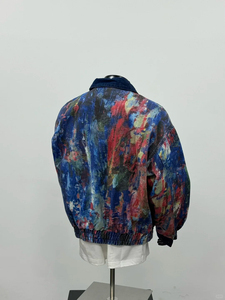 YUCHEN printemps nouveauté <span class=keywords><strong>veste</strong></span> ample à la mode pour hommes avec Graffiti artistique et <span class=keywords><strong>peinture</strong></span> à l'huile imprime manteau décontracté - Product Image 2